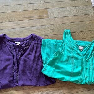 Merona Brand size L dressy tank tops